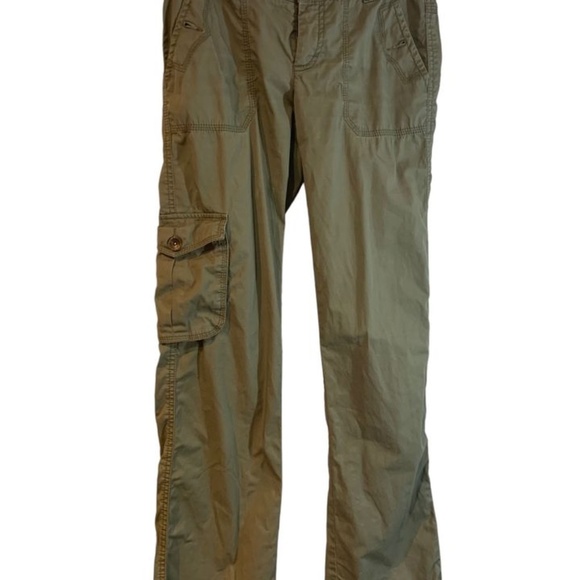 🌲Esprit Canvas Khaki Hiking Cargo US 4 pants🌲 - Picture 2 of 7